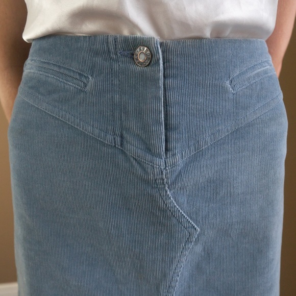 GUESS A-Line Slit Corduroy Skirt - Picture 6 of 7